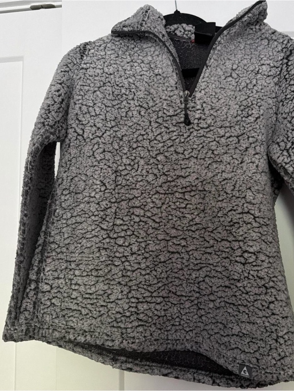 Gerry Weber Gray Sherpa Half-Zip Pullover Hoodie